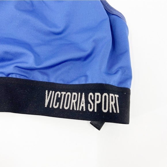 ✅ Victoria's Secret The Player Racerback Sport Bra Size MEDIUM Purple Blue - Picture 2 of 7